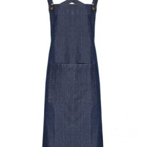 Ποδιά Εργασίας (HO.RE.CA.) Ολόσωμη Denim BARISTA - DX Print